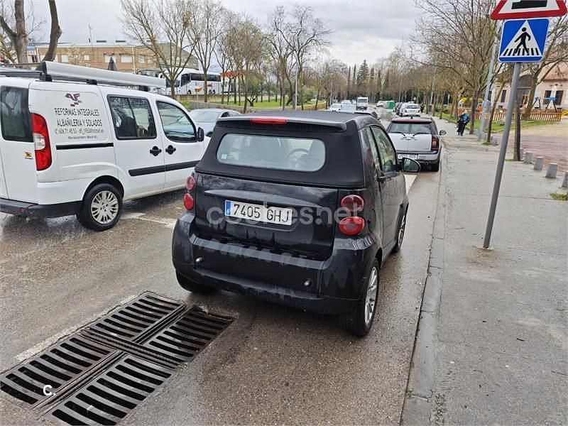 Usado Smart ForTwo Cabrio Passion 71 CV (52 kW) 2008 Negro Descapotable