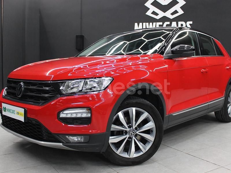 Rojo Usado 2020 VW T-Roc Advance SUV | 19.500 € (Precio justo) - Imagen 1/4
