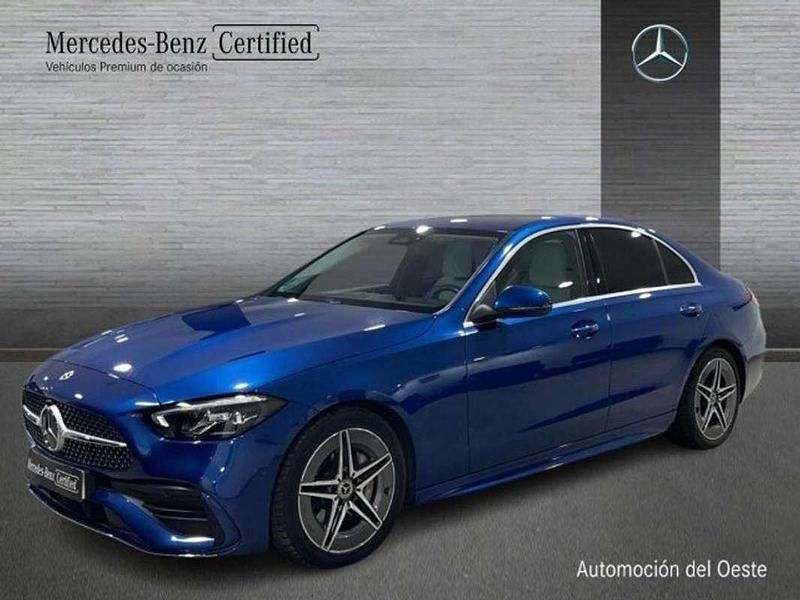 Usado Mercedes C200 AMG line 165 CV (121 kW) 2023 Azul Berlina