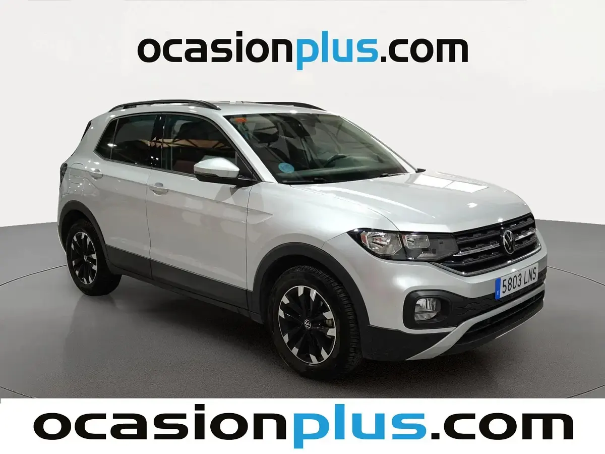 Usado VW T-Cross Advance 110 CV (80 kW) 2021 Gris plata SUV