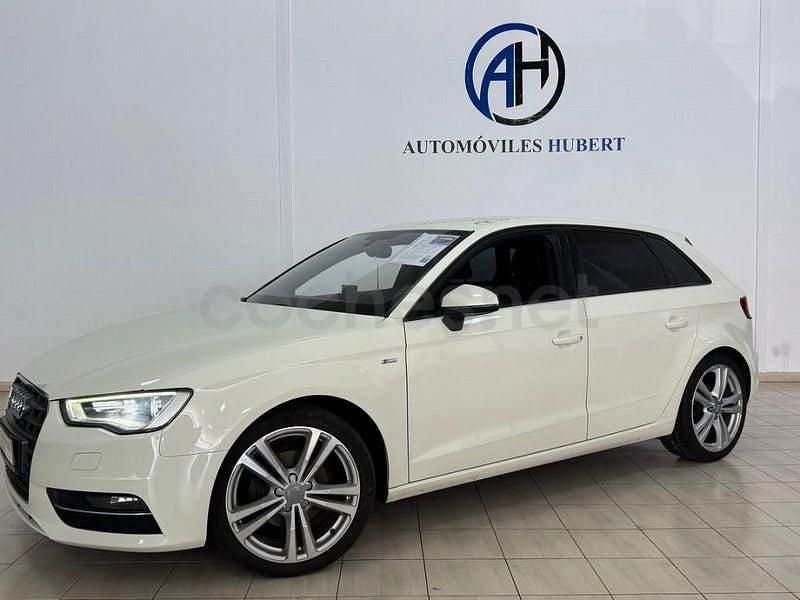 Usado Audi A3 S-Line 125 CV (91 kW) 2014 Blanco Berlina