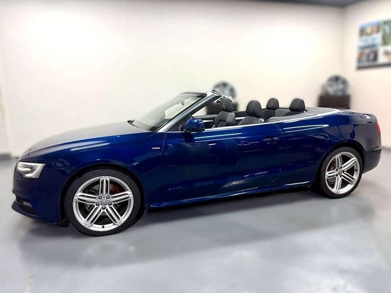 Usado Audi A5 Cabriolet S-Line 245 CV (180 kW) 2014 Azul Descapotable