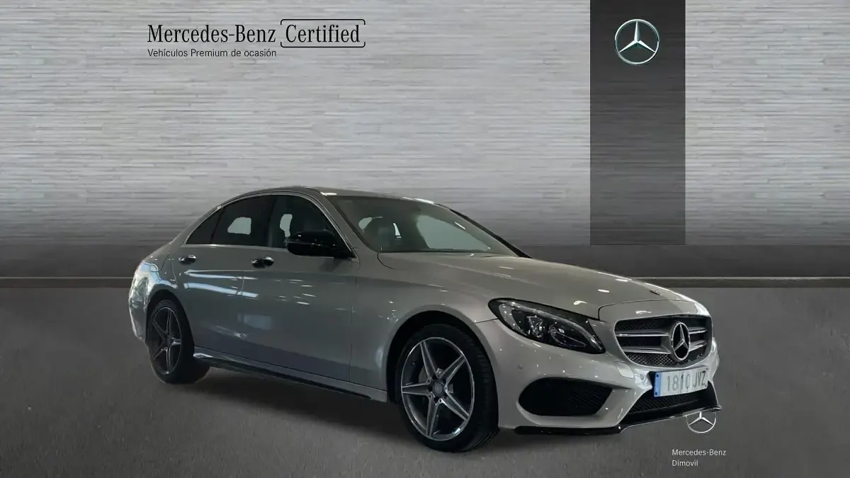 Usado Mercedes C220 AMG 170 CV (125 kW) 2016 Plata iridio Berlina