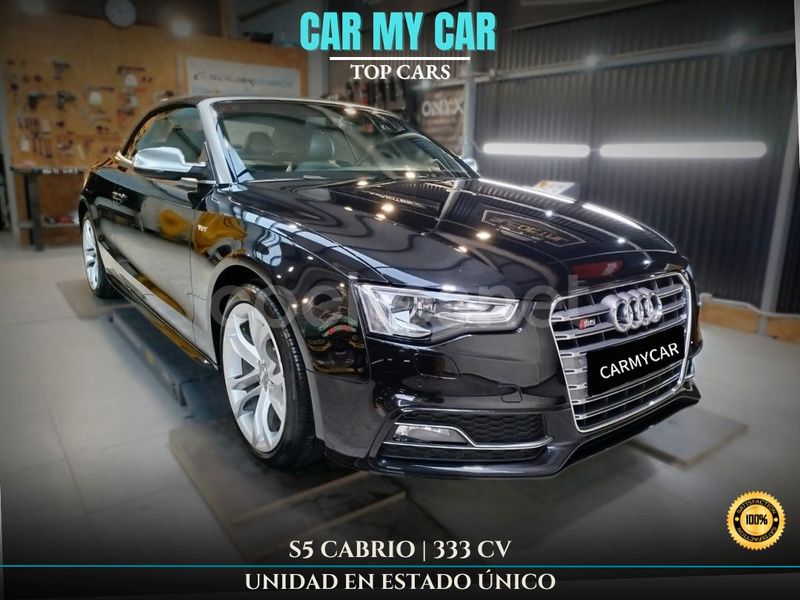 Negro Usado 2013 Audi S5 Cabriolet Advanced Descapotable | 29.490 € - Imagen 1/4