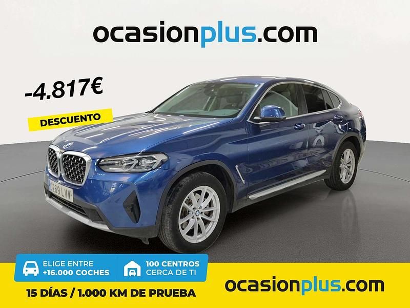 Azul Usado 2022 BMW X4 xLine SUV | 41.990 € (Precio justo) - Imagen 1/4