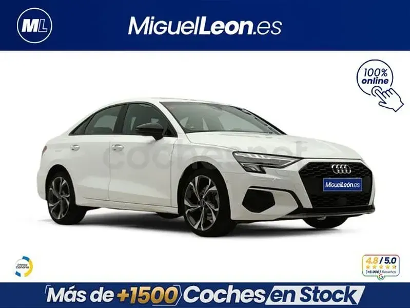 Usado Audi A3 Advanced Plus 150 CV (110 kW) 2021 Blanco Berlina