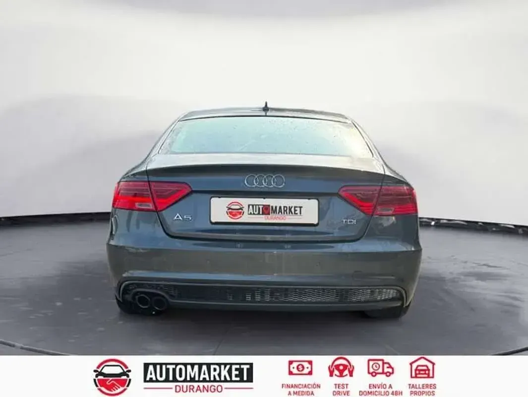 Usado Audi A5 Sportback S-Line 150 CV (110 kW) 2014 Gris Utilitario