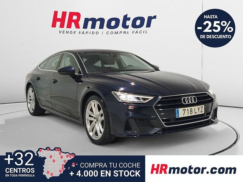 Usado Audi A7 Ambiente 204 CV (150 kW) 2022 Azul Utilitario