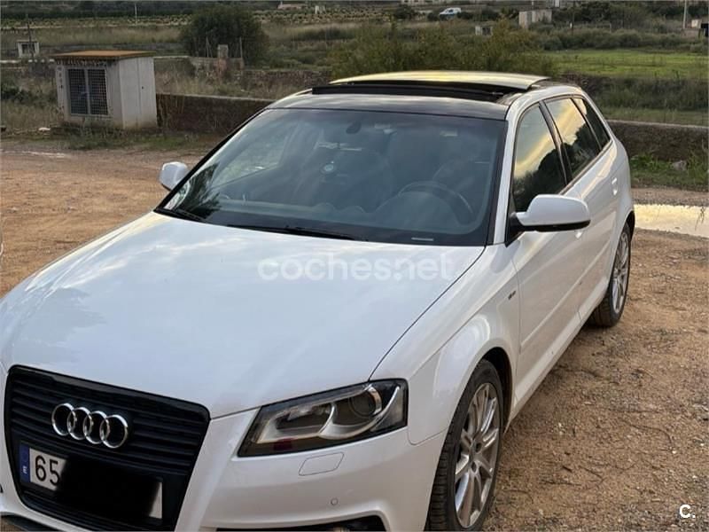 Usado Audi A3 Ambition 125 CV (91 kW) 2010 Blanco Berlina