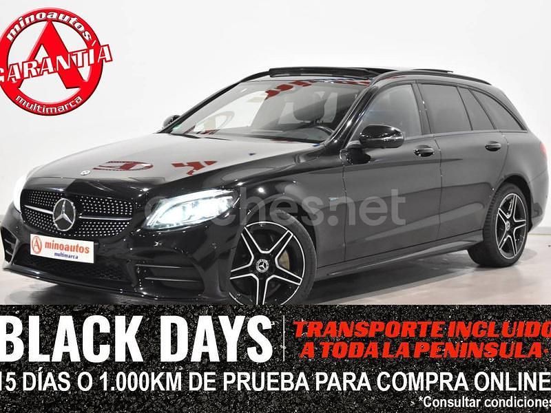 Negro Usado 2020 Mercedes C300 AMG line Familiar | 29.890 € (Buen precio) - Imagen 1/4