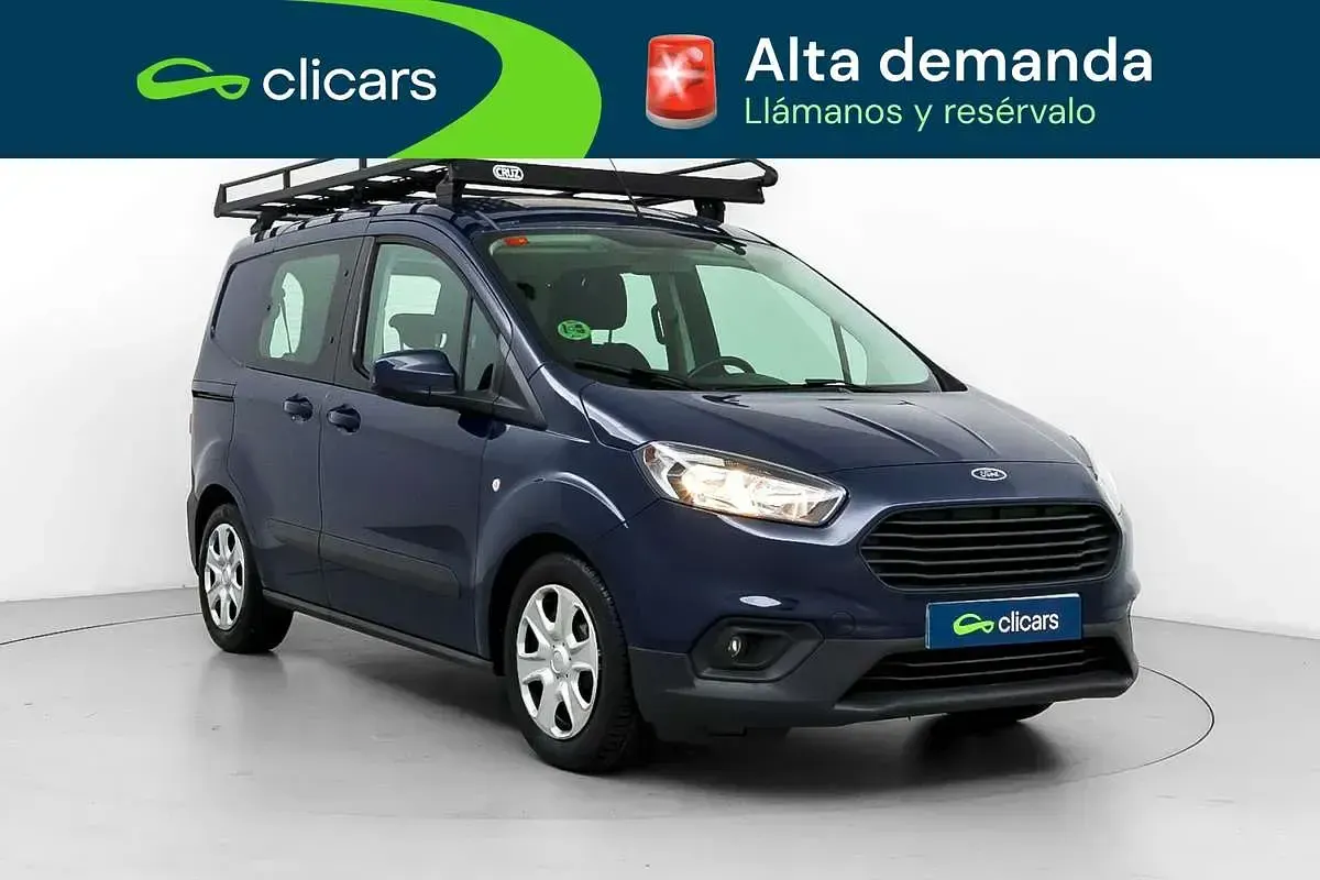 Usado Ford Transit Trend 102 CV (75 kW) 2020 Azul Familiar