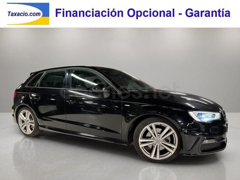 Usado Audi A3 S-Line 150 CV (110 kW) 2015 Negro Berlina