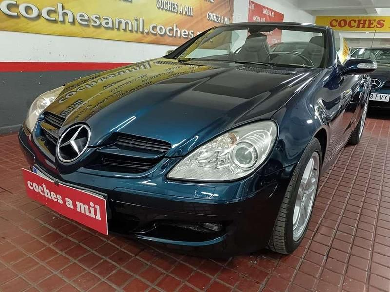 Usado Mercedes SLK200 162 CV (119 kW) 2005 Azul Descapotable