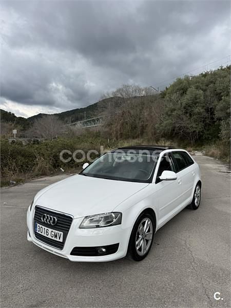 Usado Audi A3 Ambition 125 CV (91 kW) 2009 Blanco Utilitario