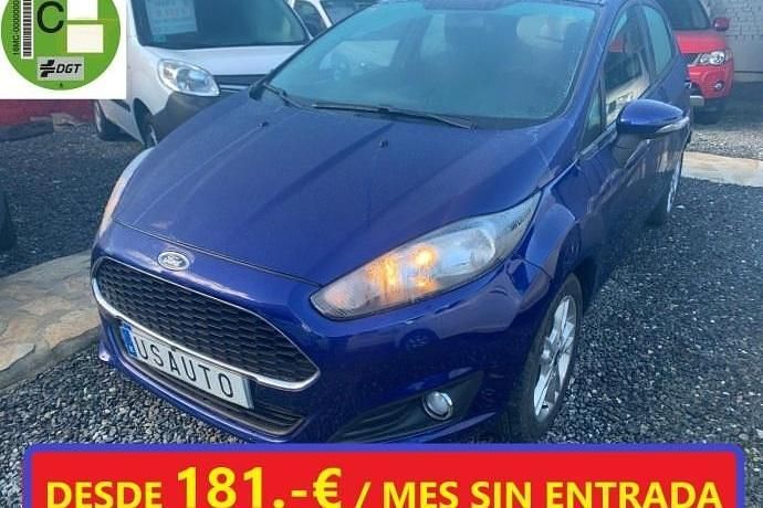 Azul Usado 2017 Ford Fiesta Utilitario | 8900 € (Precio justo) - Imagen 1/4