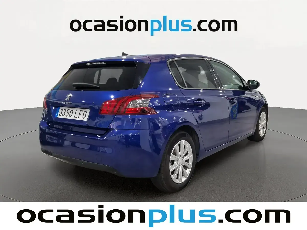 Usado Peugeot 308 Style 131 CV (96 kW) 2020 Azul Utilitario