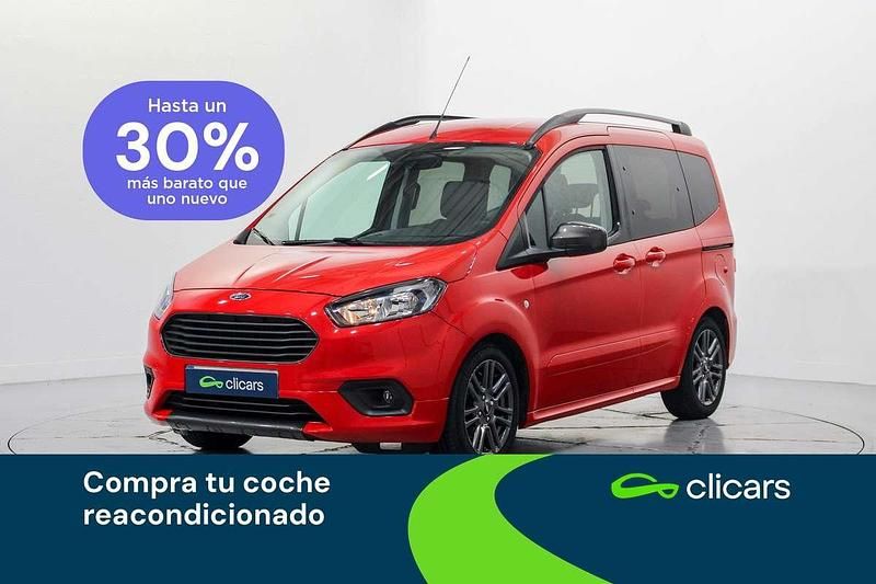 Rojo Usado 2021 Ford Tourneo Courier Sport Monovolumen | 15.490 € (Precio justo) - Imagen 1/4