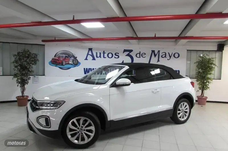 Usado VW T-Roc Cabriolet 110 CV (80 kW) 2022 Blanco Descapotable