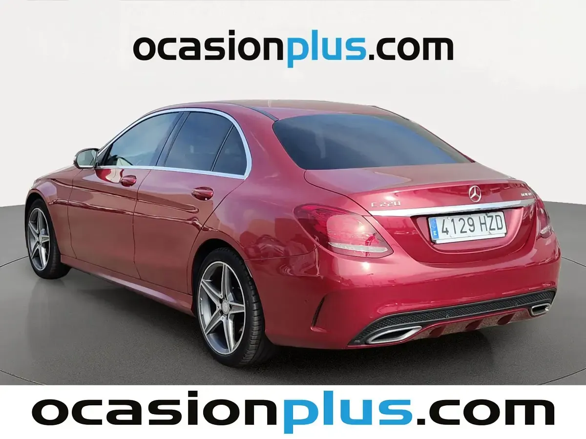Usado Mercedes C220 AMG line 170 CV (125 kW) 2014 Rojo Berlina