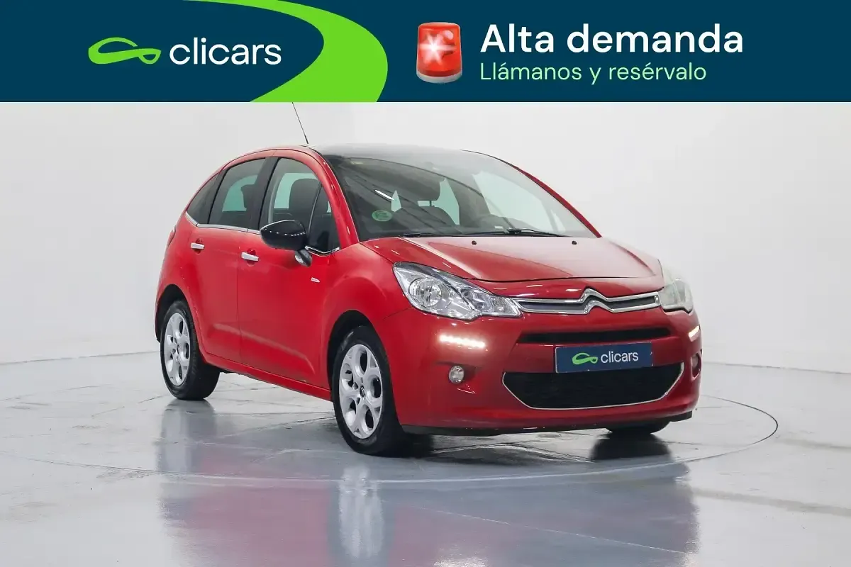 Usado Citroën C3 Feel 82 CV (60 kW) 2016 Rojo Berlina