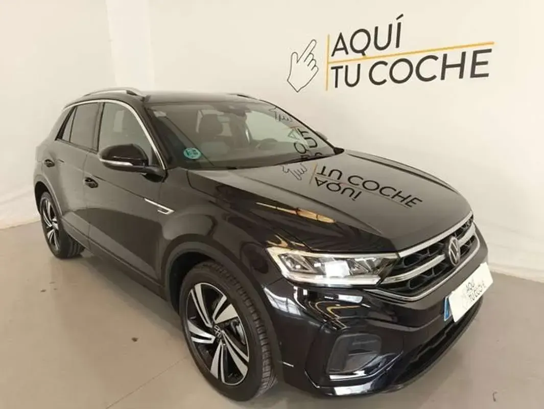 Usado VW T-Roc R-line 150 CV (110 kW) 2022 Negro SUV