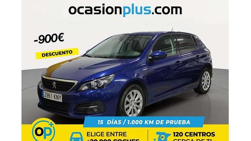 Usado Peugeot 308 Style 131 CV (96 kW) 2018 Azul Utilitario