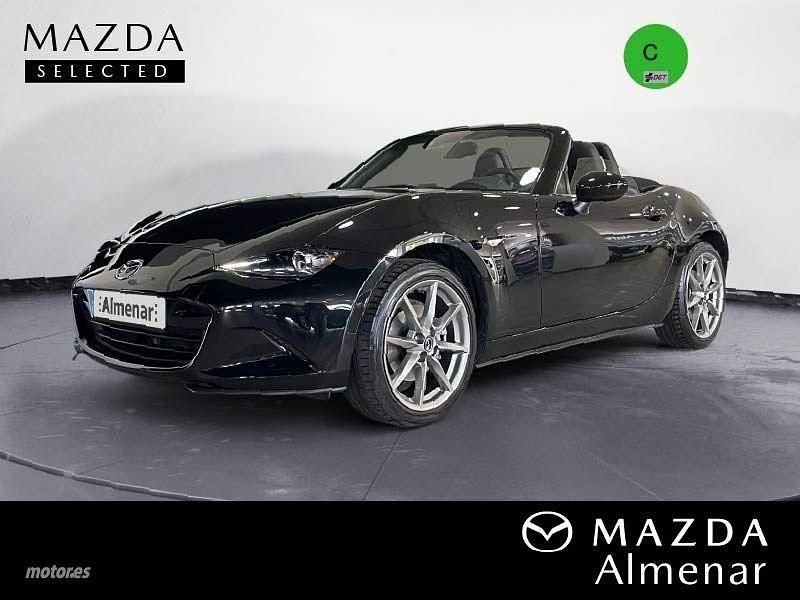Negro Usado 2016 Mazda MX5 Luxury Descapotable | 23.900 € (Precio justo) - Imagen 1/4
