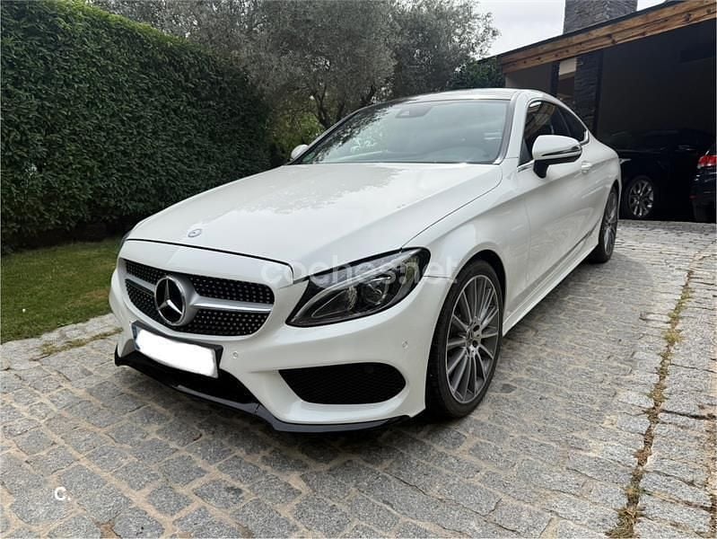 Blanco Usado 2017 Mercedes C300 AMG line Coupe | 31.990 € (Precio justo) - Imagen 1/4