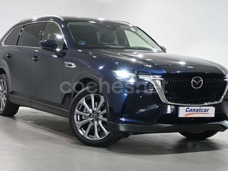 Occasion Mazda CX-80 Exclusive-Line 327 PK (240 kW) 2025 Blauw SUV