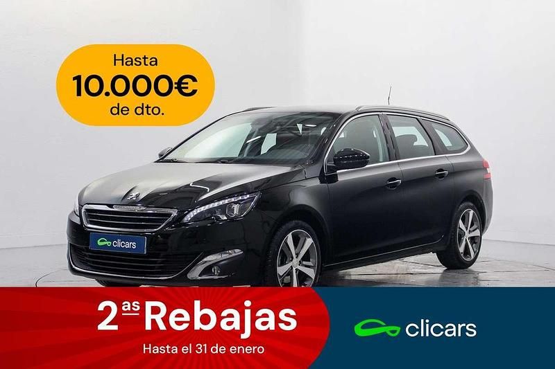 Negro Usado 2017 Peugeot 308 SW Allure Familiar | 7990 € (Buen precio) - Imagen 1/4
