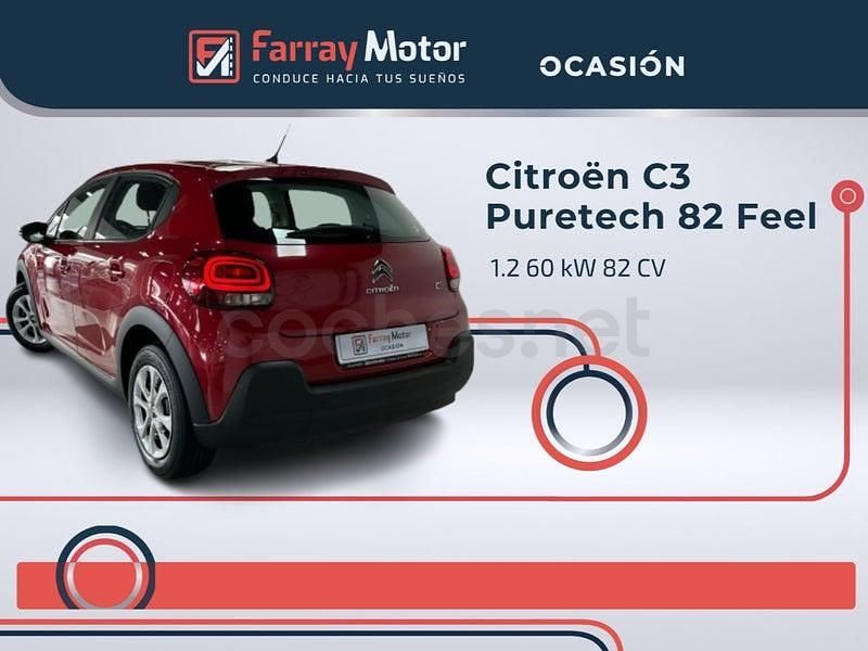 Usado Citroën C3 Feel 82 CV (60 kW) 2017 Rojo Berlina