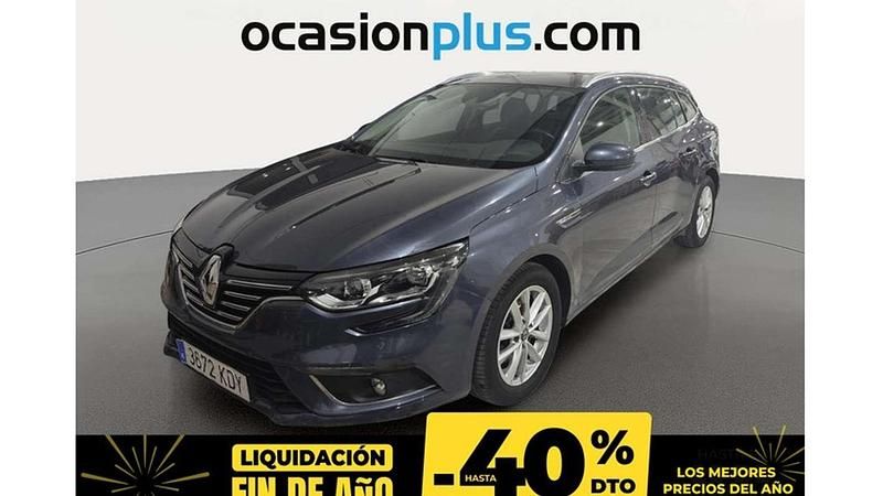 Gris Usado 2017 Renault Mégane GrandTour Zen Familiar | 12.676 € (Buen precio) - Imagen 1/4