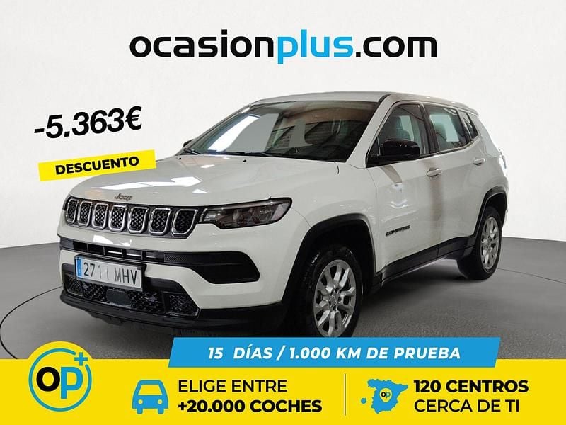 Blanco Usado 2023 Jeep Compass Longitude SUV | 26.990 € (Precio justo) - Imagen 1/4