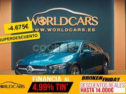 Azul Usado 2021 Mercedes CLA200 AMG line Berlina | 29.975 € (Buen precio)