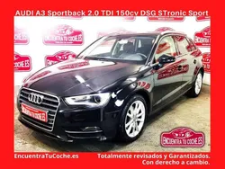 Negro Usado 2013 Audi A3 Sportback Attraction Berlina | 13.990 € (Buen precio)