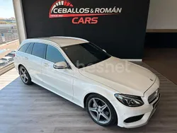 Blanco Usado 2015 Mercedes C220 AMG line Familiar | 16.900 € (Caro)