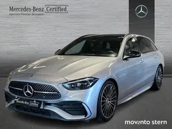 Hightechsilber metallic Usado 2021 Mercedes C300 AMG line Familiar | 42.500 € (Caro)