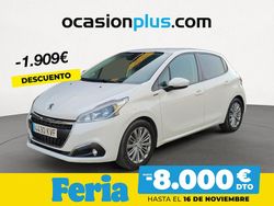 Blanco Usado 2019 Peugeot 208 Signature Sky Utilitario | 8790 € (Precio justo)