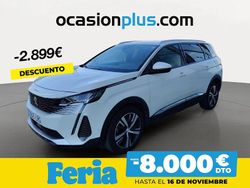 Blanco Usado 2021 Peugeot 5008 Allure Monovolumen | 21.990 € (Precio justo)