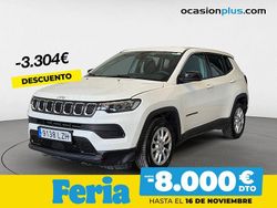 Blanco Usado 2022 Jeep Compass Longitude SUV | 21.555 € (Un poco caro)
