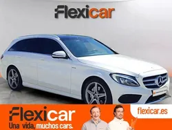 Blanco Usado 2017 Mercedes C200 AMG line Familiar | 26.490 € (Un poco caro)