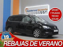Negro Usado 2018 VW Sharan Sportline Monovolumen | 25.900 € (Precio justo)