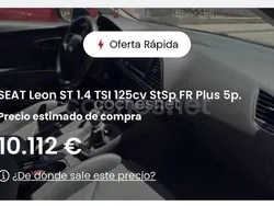 Azul Usado 2015 Seat Leon ST FR Familiar | 10.800 € (Precio justo)