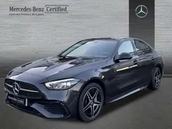 Gris grafito Usado 2024 Mercedes C300e AMG line Berlina | 62.500 € (Caro)