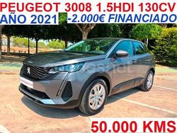 Gris / plata Usado 2021 Peugeot 3008 Active SUV | 20.999 € (Precio justo)