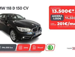 Negro Usado 2016 BMW 118 Utilitario | 13.500 € (Precio justo)