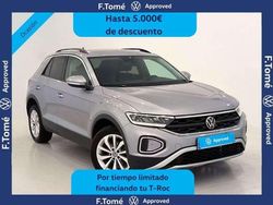 Plateado Usado 2023 VW T-Roc Life SUV | 24.890 € (Precio justo)