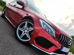 Rojo Usado 2015 Mercedes C220 AMG Familiar | 19.990 € (Caro)