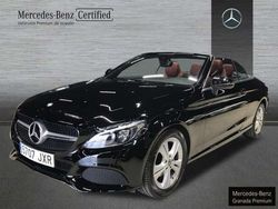 Negro Usado 2017 Mercedes C200 AMG line Descapotable | 27.900 € (Precio justo)
