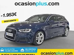 Azul Usado 2019 Audi A3 Sportback S-Line Utilitario | 19.537 € (Un poco caro)